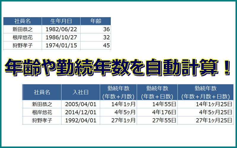 エクセル 期間 計算