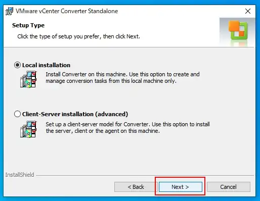 仮想化ツール（変換ツール）「VMware vCenter Converter Standalone」をインストールする